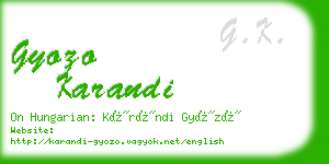 gyozo karandi business card